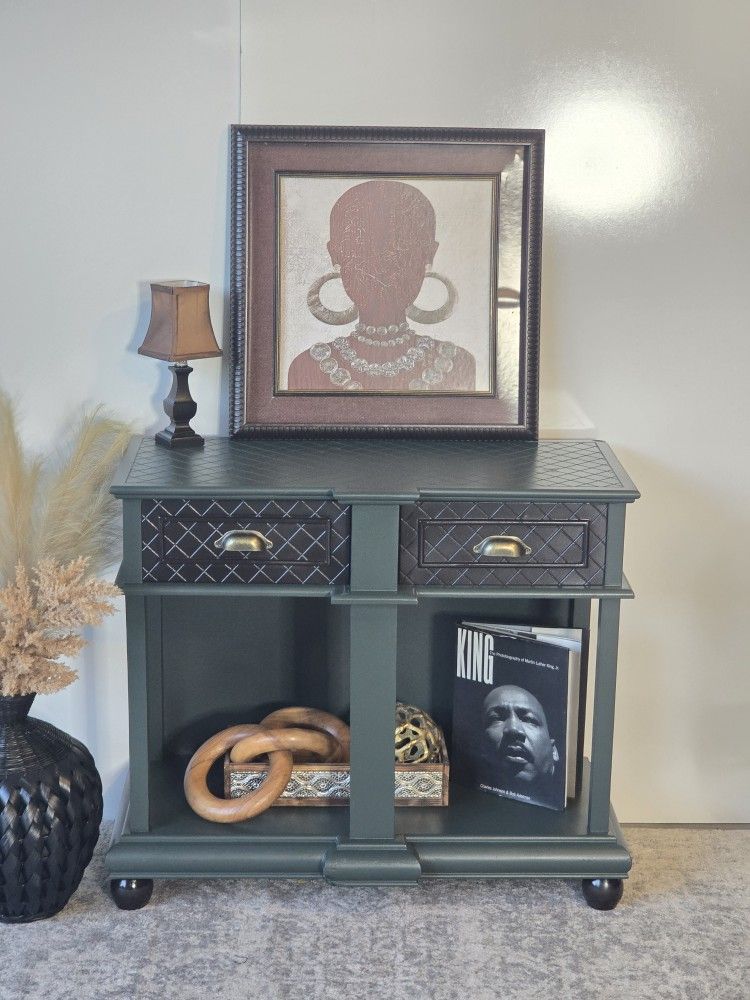Green Console Table