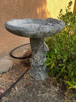 Cement Birdbath