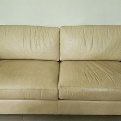 Ethan Allen Cream Sofa 
