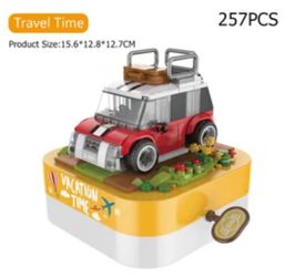257pcs Lego car music box, new