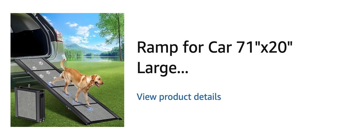 Large Dog Ramp For cars Or Stairs