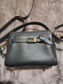 Coach Tate 18 crossbody bag in Amazon green
