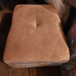 Beige Ottoman With Interior Storage