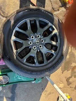I have all four semi new tires with rims size size
