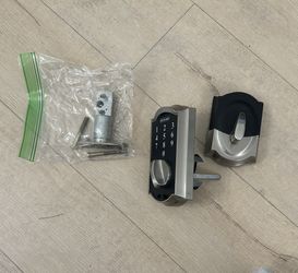 Schlage BE375 CAM 619 Touch Camelot Deadbolt, Electronic Keyless Entry Lock, Satin Nickel  