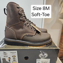 Georgia Soft Toe Work Boots Size 8