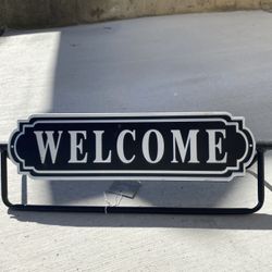 Metal Welcome Sign