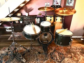 🥁 COMPLETE ACOUSTIC DRUM SET – READY TO PLAY 🥁