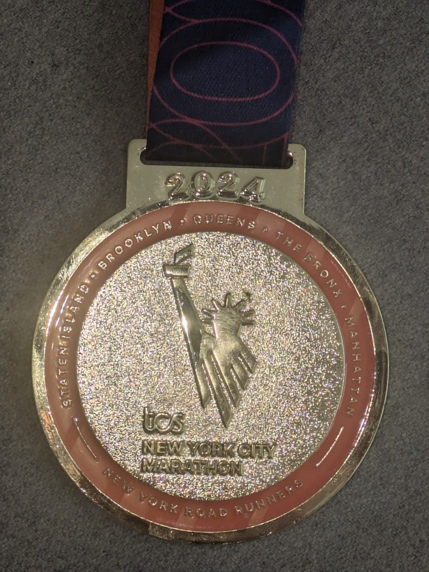 NYC Marathon Medal 2024