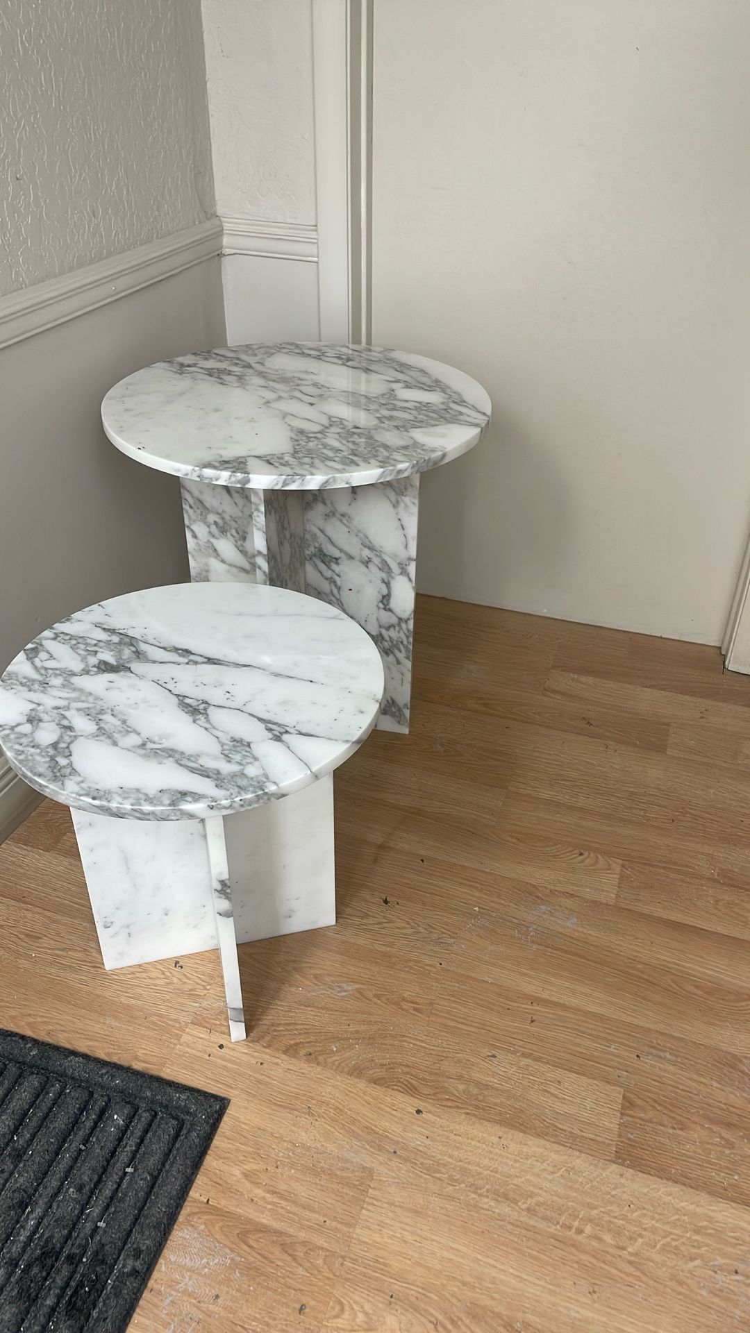 Free Stand Calacatta Marble Table