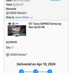 55" Class QN90D Samsung Neo QLED 4k