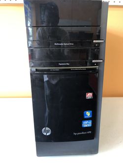 HP intel core i7 2.80ghz 8gb Ram 1TB hard drive Radeon HD 6570 graphics 22” monitor windows 10