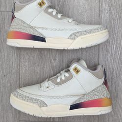 Nike Air Jordan 3 Retro X J. Balvin PS Medellín Sunset FN0346-901 Youth Size 1 🔥