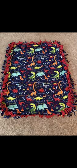 Dinosaur ABC Fleece Blanket 
