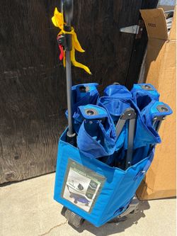Quest Outdoor Wagon with EZ-Tread Wheels – Blue – Foldable