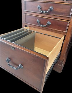 Large solid wood desk