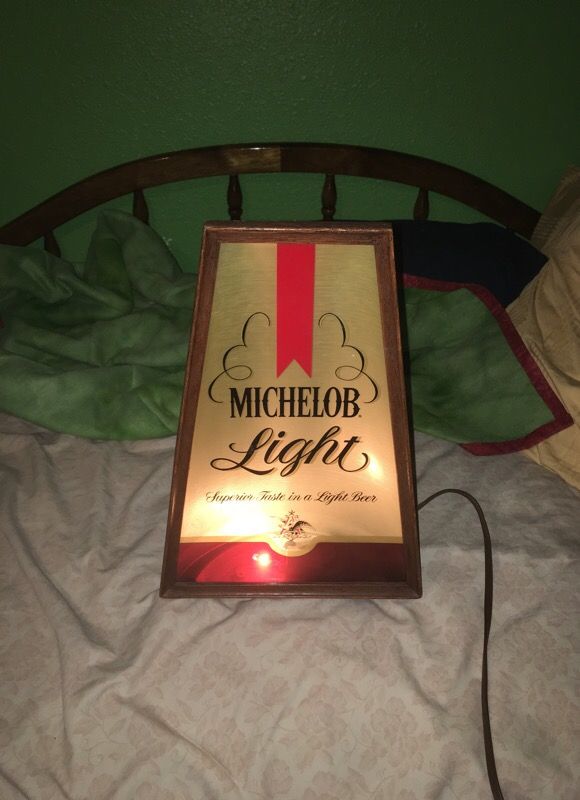 Vintage Michelin light lamp