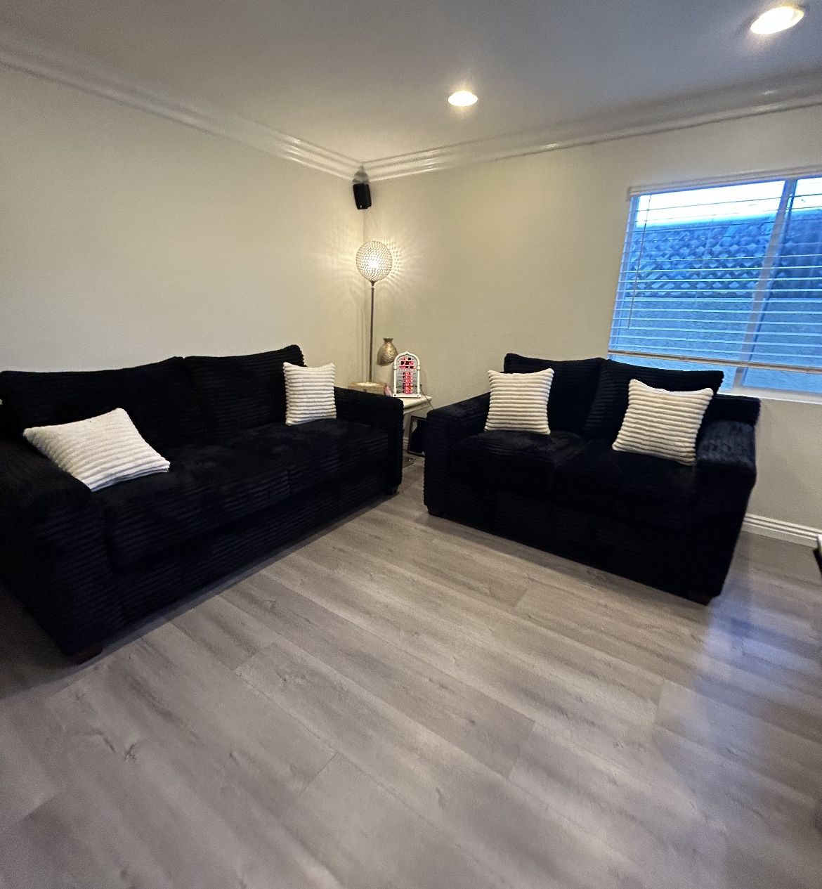 Brand New Comfy Corduroy Sofa Loveseat Set