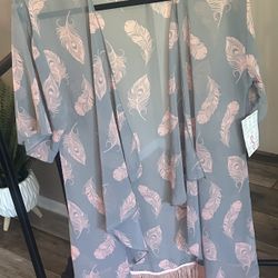 See Through Shawl With Tassels 