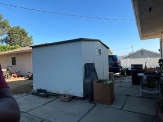 Aluminum siding shed  8’x9’10”