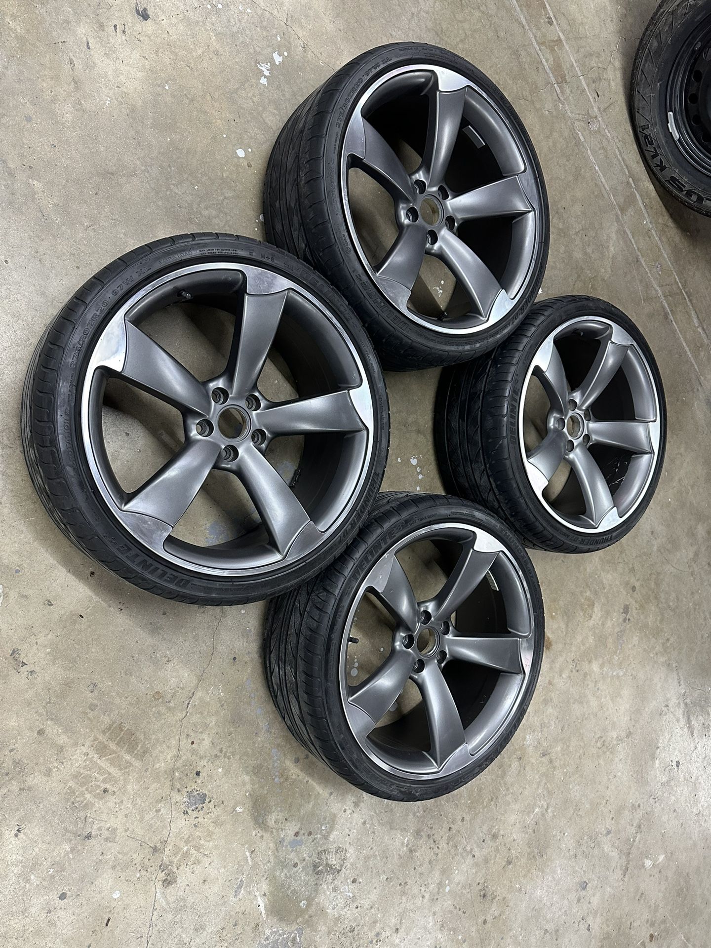20x9 Audi rotor wheels