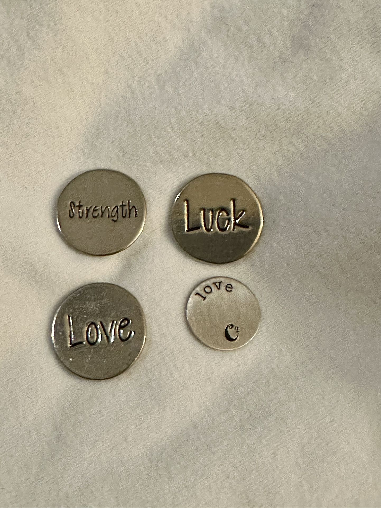 Lot of 4 Origami Owl Locket Plates