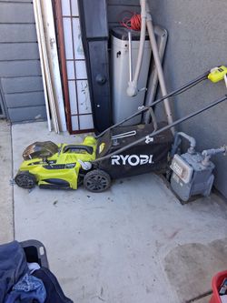 Ryonbi lawnmower with battery as ND charger
