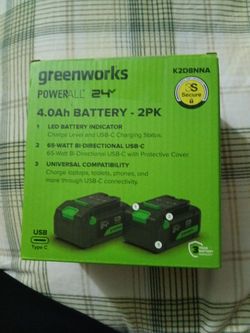 Greenworks power all 24 v
