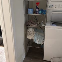 Glass standing shelves 