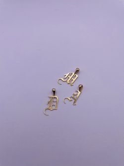 14k Letter Pendants
