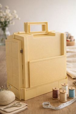 Vintage 1983 World Wide Media Portable Sewing Cabinet – Folding Sewing Organizer