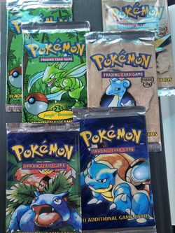 EMPTY Pokémon Vintage Packs! Art Work!