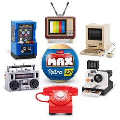 Complete Set (ALL 6) Zuru Max RETRO Building Sets, Brand New SEALED, LEGO Compatible.