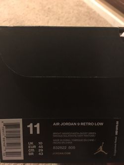 Jordan 9 retro low