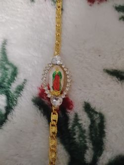 Virgin De Guadalupe Gold Plated Bracelet  $20 Or Best Offer 