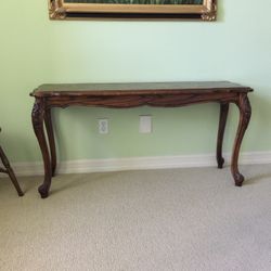 Side Table L 52 1/2” W 16” H 26” Like New Condition.