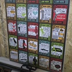 Man Cave Rules (poster)