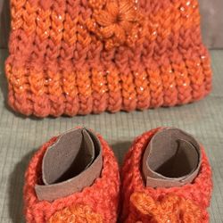 Gorro Y Zapatitos Para Bebé 
