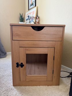 Wayfair Dog Crate Bedside Table