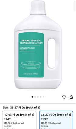 Floor Cleaning Solution Original Scent Compatible with Dreame Cleaning Solution, Residue & Streak Free, Suitable for All Robot Vacuum Cleaners and Wir