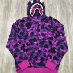 Purple Bape Hoodie Size Medium 
