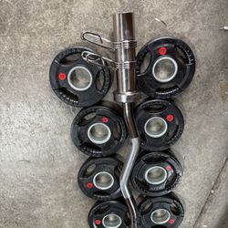 Olympic Weights Curl Bar Set