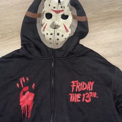 JASON FRIDAY THE 13th  Black Zipper Hoodie 