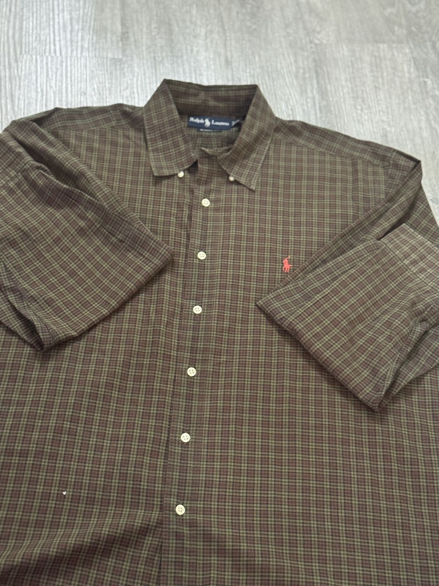 Men’s Polo Button Down Large 