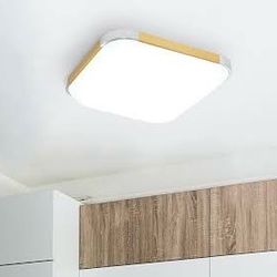 24W 18" Dimmable LED Ceiling Light Fixture Flush Mount Lamp with Remote