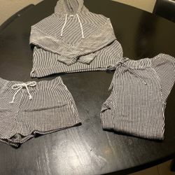 3 Piece Caution To The Wind PJ SET Size Medium 