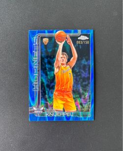 2026 Topps Chrome Update Kon Knueppel RC Blue Wave Refractor /150 #154