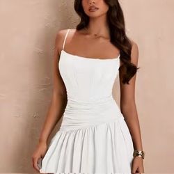 White short dress