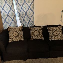 Dark Blue Couch Set