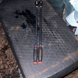 Snap-On 1/2" Drive Dual 80® Technology Soft Grip Long Handle Flex-Head Quick-Release Ratchet (Red)